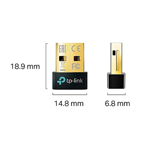 TP-Link UB500 Adaptateur Bluetooth 5.3, Dongle Bluetooth 5.3, Clé Bluetooth pour PC, Casque, Souris, Manette, Clavier, Imprimantes, Smartphone, Tablette, Compatible avec Windows 11/10/8.1/7