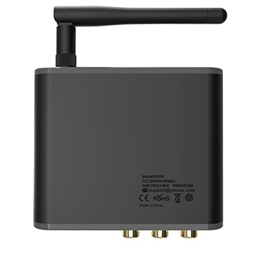 YMOO HD Récepteur Bluetooth 5.1, Hi-FI Adaptateur Bluetooth Aptx-LL/AptX HD avec DAC Audiophile, Sortie Analog L/R RCA/Optical/Coax pour Ampli Stereo/Récepteur AV/Audio Stéréo, Longue Portée