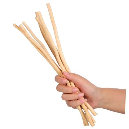 OKUMEYR 50 Pièces Branches Sèches Naturelles Brindilles D'artisanat Fausses Brindilles Branches Artificielles Journaux Bâtons De Popsicle pour L'artisanat Brindille Artificielle Bois
