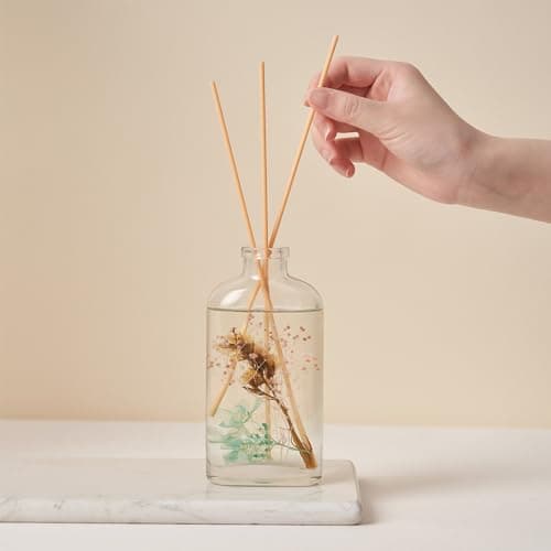 Cocorrína Diffuseur Parfum Maison, Nénuphar 160ml avec bâtonnets Parfum de Maison pour Salle de Bain Chambre à Coucher Décoration d'intérieur