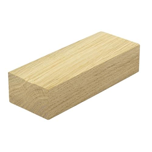Morceaux de chêne brut, 30 × 120 × 310 mm deux pièces, un morceau de chêne dur pour les produits de bricolage, planche de chêne (1)