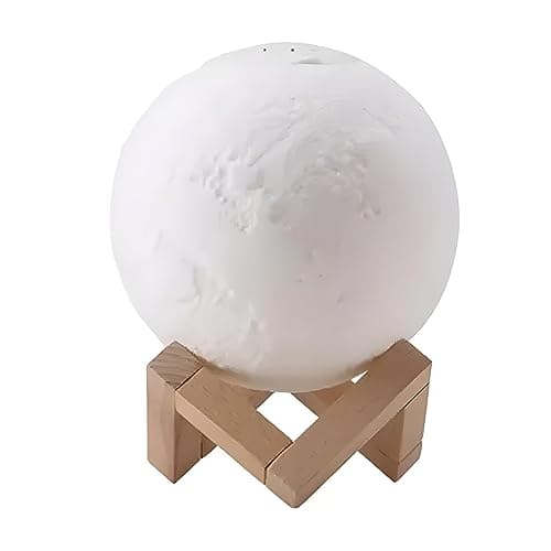 Retoo Diffuseur d'arômes mini humidificateur à ultrasons Moon avec 2 couleurs claires et réservoir d'eau de 880 ml, diffuseur d'huile avec éclairage LED, diffuseur d'huiles