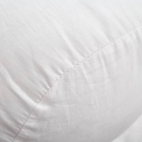 Bleu Câlin Traversin Gonflant Confort Alaska, Enveloppe 100% coton,160 cm, Blanc