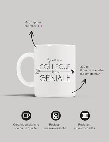 Kiribou Tasse/Mug « Je Suis Une Collègue Trop Géniale »