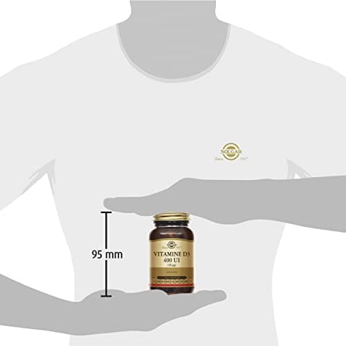 Solgar Vitamine D3 400 UI - Défenses naturelles - Immunité - Santé des os - Système Immunitaire - Complément Alimentaire - Flacon de 100 capsules