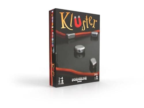 Borderline Editions – Kluster – Jeu d’adresse aimants – Pierres aimantées – Jeu d’ambiance à jouer en famille ou entre amis – De 1 à 4 joueurs