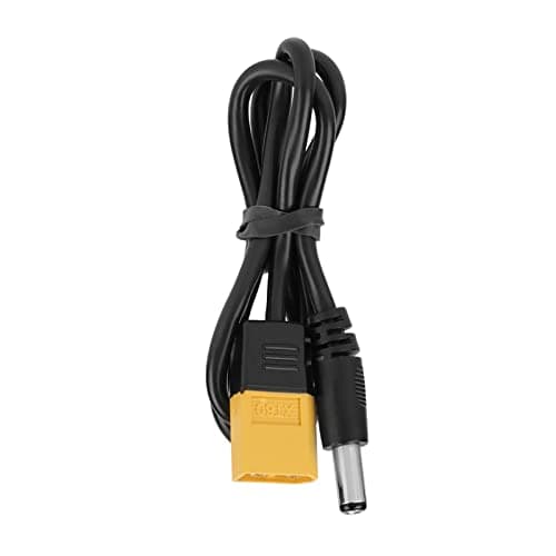 Connecteur XT60 avec fiche mâle vers DC 5,XT60 Male Connector to 5,5 x 2,5 mm DC5525 Power 5,5 2,5 mm DC5525 Câble d'alimentation 20 pouces de longueur.