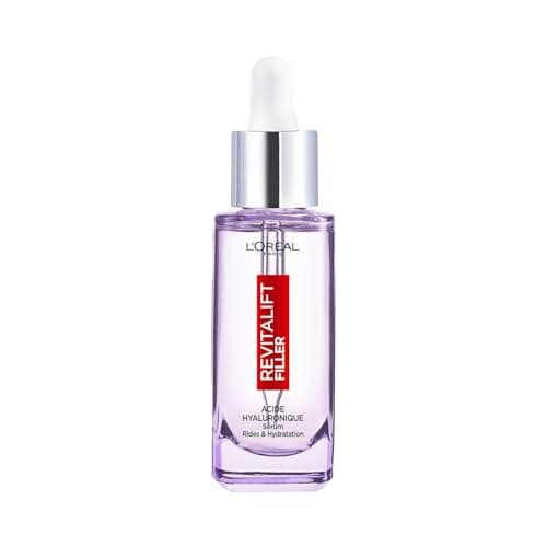 L’Oréal Paris – Sérum Anti-Rides & Anti-Âge – 1.5% Acide Hyaluronique Pur – Soin Visage Hydratant, Repulpant & Lissant – Pour Tous Types de Peaux – Revitalift Filler – 30 ml