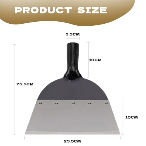 Pelle de Nettoyage de Jardin Multifonction, Multifonctionnelle Outil de Désherbage,Pelle Jardinage,Convient pour Désherber, Pelleter la Neige, Nettoyer Les Fermes (23cm)