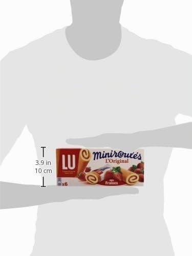 LU Miniroulés L'Original aux fraises Biscuits tendres 6 sachets