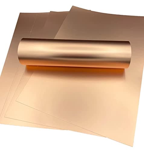 Syntego 5 feuilles A4 Premium Mirri effet soie carte simple face 290 g/m2 / 107 lb couverture (or rose)
