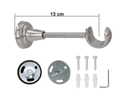 Sento 25mm Kit de Tringle à Rideau Metal, Classic, Acier Inoxydable ILUSION 540 cm (3x180cm)