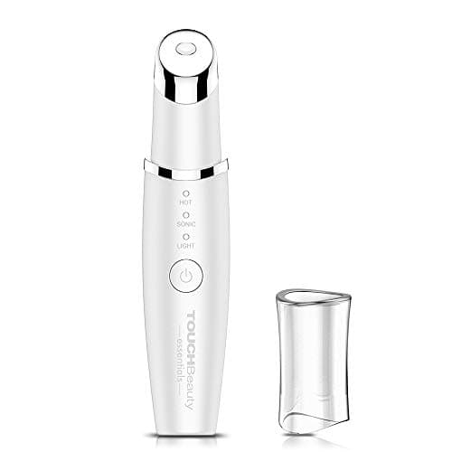 TOUCHBeauty Massage des Yeux Appareil, 3 en 1 Anti Age Masseur Oculaire Anti-âge Chauffant 40°C avec Vibration à Haute Fréquence et Lumière LED Rouge pour élimine les Rides Cernes et Poches AG-1980K