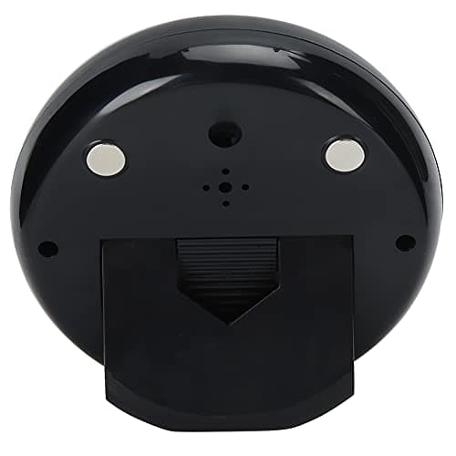 HERCHR Réveil de Voyage, Horloges Numériques LCD Horloge Digitale avec Température, Humidité pour Voyages, Chambre, Bureau, Reveil Matin a Piles
