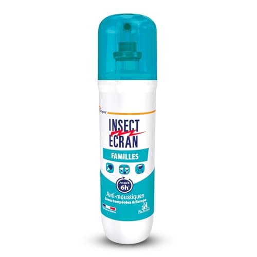 INSECT ECRAN - Anti-moustiques - Spray répulsif peau - Protection contre les piqûres de moustiques – Made in France - Familles - 100 ml