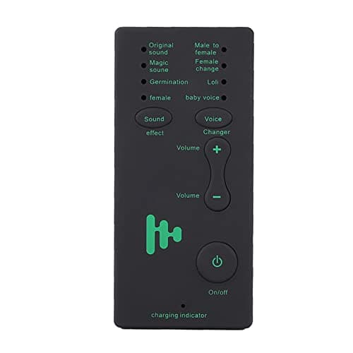 Wendry Mini Changeur De Voix,Carte Son Portable,Plug and Play,4 Effets sonores,4 changements de Voix,en Direct avec changeur de Voix Mini Portable pour PC/Téléphone Portable (Version Anglaise)