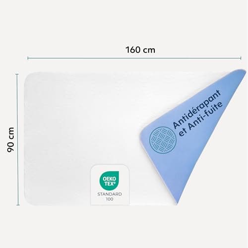 Dreamzie Protege Matelas 90 x 160 cm - Absorbant et Imperméable - Couvre Matelas Lavable pour Incontinence