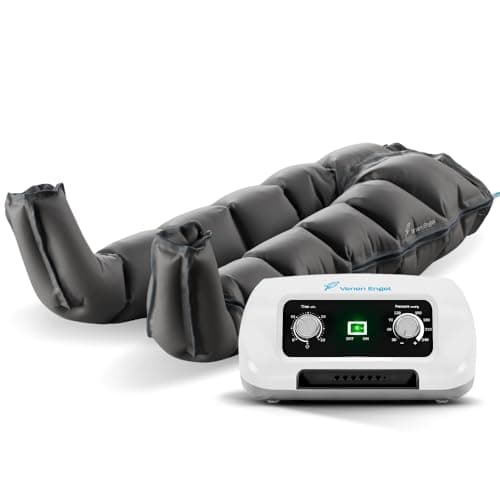 Venen Engel ® 6 Appareil de massage par ondes glissantes avec pantalon, alimenté par batterie, 6 chambres à air désactivables, pression & durée réglables facilement, massage en continu