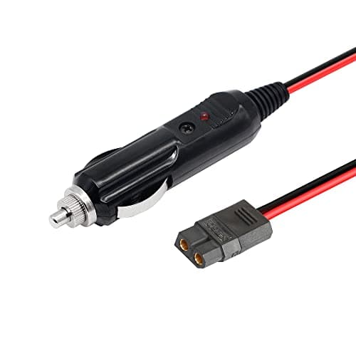 SinLoon Câble Allume-Cigare vers XT60 de 2 m, câble Allume-Cigare mâle vers XT60 Femelle pour onduleur de Voiture, gonfleur de Pneu, Pompe à air