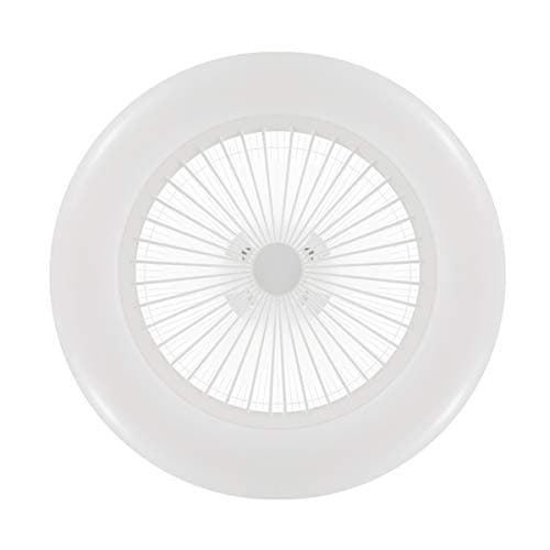 BEL AIR HOME - Ventilateur Plafonnier LED KIRA | 6 Vitesses DC Moteur Économie d'Énergie | 3 Températures Lumière 3000K-4000K-6500K | Télécommande et Application Argrace, Polycarbonate (BLANC)
