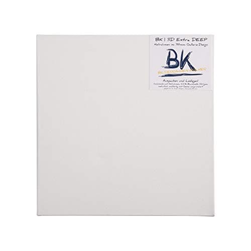 BK BILDERRAHMEN KOLMER 4 Toiles B.K. Deep Edge | 60x60 cm | sur Chassis, Pur Coton