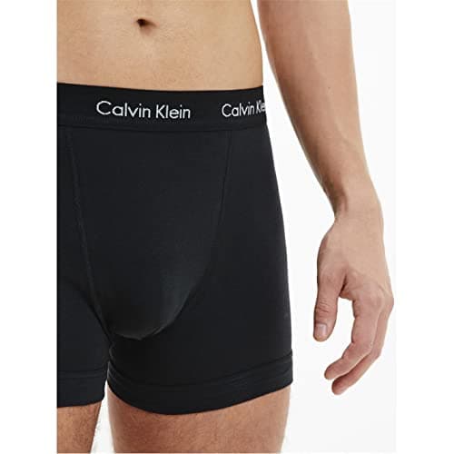 Calvin Klein Trunk 3pk Homme Trunk, Noir (Black W. Black Wb), L