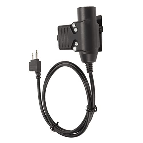 U94 PTT Adaptateur Push to Talk Bouton Talkie Walkie Casque Connecteur Câble pour Alan, pour Midland pour Nautico, 2 Pin Jack Two Way 2 Broches Walkie Talkie Radio