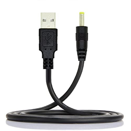 Cablecc Lot de 2 câbles d'alimentation ronds USB 2.0 mâle type A vers 5 V CC 4 x 1,7 mm 150 cm 24 AWG