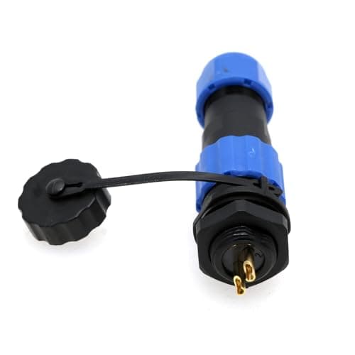 ZBLZGP Connecteur étanche à 2 broches SD13 pour l'aviation - Prise mâle - Prise femelle - Étanche à la poussière - LED - Montage sur panneau - Connecteur de câble d'alimentation électrique