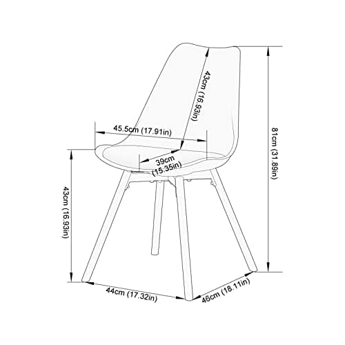 LafeuR Ensemble de Salle à Manger Rectangulaire avec 4 Chaises pour Cuisine, Salle à Manger et Salon (Table Blanc + 4 Chaises Blanc)