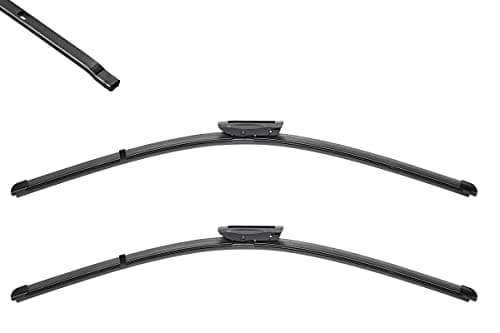 VALEO Silencio Essuie-glace - VF904 - Kit de Balais d'Essuie-glace Plat d'Origine de Haute performance, Visibilité Supérieure sur la Route 650mm/500mm - Avant - Lot de 2 Essuie-glaces - 577904