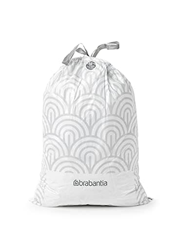 Brabantia Sacs Poubelle PerfectFit (Code H - 50L / 60L), Ultra Résistant, Poignées Coulissantes (40 Sacs)