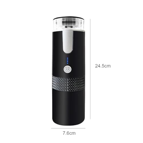 Sonhomay Machine à café électrique portable sans fil compatible avec les capsules moulues et K-Cup pour le camping, les voyages, la randonnée, le bureau