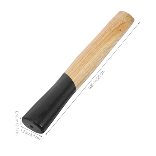Anneome Manche en bois de marteau manche de d'éclaireur poignée de remplacement d'outils à main Manche de marteau en bois Poignée en bois pour marteau Remplacement du marteau