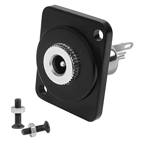 QIANRENON 5.5mm*2.1mm Panneau Montage Adaptateur DC 5.5*2.1mm Femelle à 2Pin Soude Terminal Connecteur DC5521 Soudure Prise, XLR Panneau/D Panneau Montage, pour Sécurité Caméra TV Décodeur Lampe LED