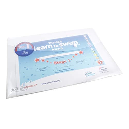 Rapesco 0695 Pochette à Bouton Pression, A4+ / Papier Ministre, Transparent, Lot de 5