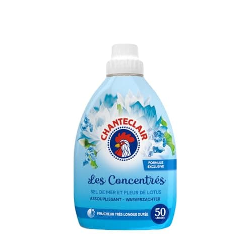 Chanteclair - Assouplissant Concentré, Sel de Mer et Fleur de Lotus, Fraîcheur trés Longue Dureé, 50 lavages - 1000 ml
