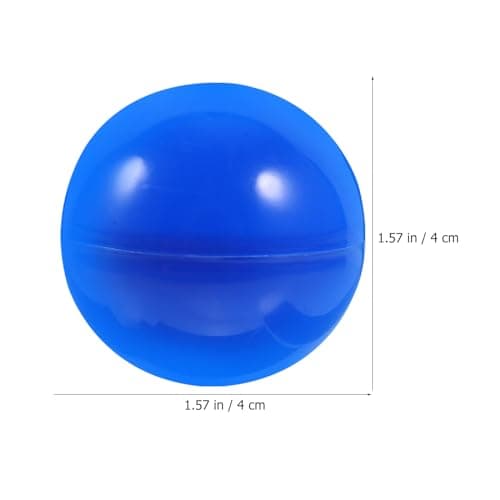 VICASKY 50PCS Boules De Loterie, 40MM Plastique Partie Bingo Remplacement Capsules Fournitures De Table Colorées for Loto Boules De Loterie Creux Machine Party