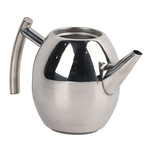 Yunxwd Théière en acier inoxydable, 1L Durable Théière En Acier Inoxydable Grande Capacité Épaissie Fond Plat Café Thé Récipient D'eau avec Filtre