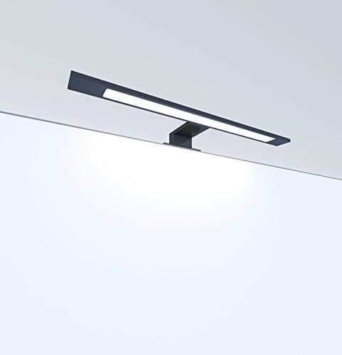 Lampe LED de salle de bain noir 450 mm luminaire de miroir éclairage applique, température de couleur : blanc newtre