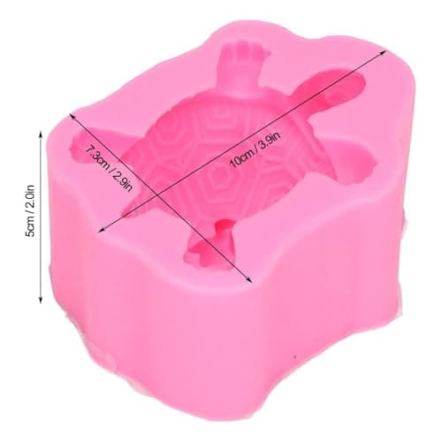 Agatige Moules en silicone avec trous en forme de tortue de mer, moules en silicone en forme de tortue 3D, Moule Silicone Tortue Moule à Fondant Tortue Pour bricolage de bijoux et d'artisanat
