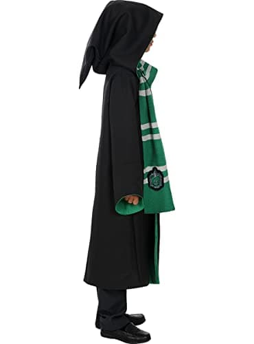 Funidelia | Cape Réplique Harry Serpentard pour fille et garçon Poudlard, Magiciens, Hogwarts - Déguisement pour enfant et accessoires pour Halloween, carnaval et fêtes - Taille 3-4 ans - Noir