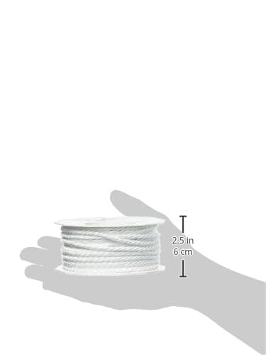 C.E. Pattberg MOSEL Ficelle blanc, 25 m de Cordelette Tissée, Largeur 4 mm, Accessoire pour Décoration, Bricolage, Travaux Manuels et Emballage Cadeau