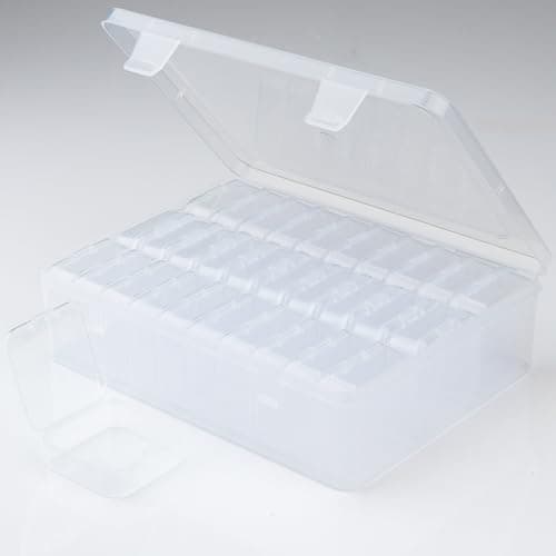 Gbivbe Boite de Rangement Mini avec Couvercle, 31 Pièces Petite Boite Plastique Transparent de Stockage de Perles, Rangement Boîtes de Conteneurs pour Collecte de Petits Objets, Bijoux, Artisanat