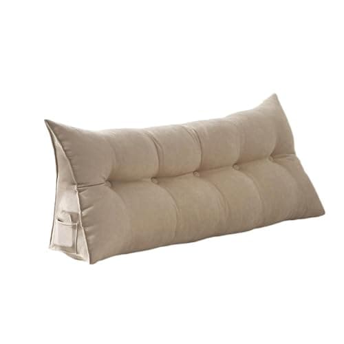 Awoyep Coussin de Dossier, Coussin de Lecture pour Lit et Canapé, Coussin de Lit, Coussin de Dossier pour Mur, Coussin D'assise, Coussin Mural, Grand avec Housse Lavable, Idéal pour S'appuyer Au Lit.