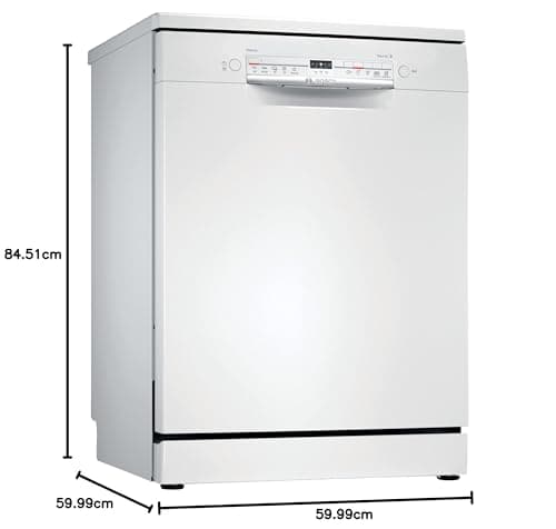 Bosch SMS2ITW12E - Série 2, Lave-vaisselle pose libre - 60cm - Home Connect - 12 couverts - Moteur EcoSilence - Blanc