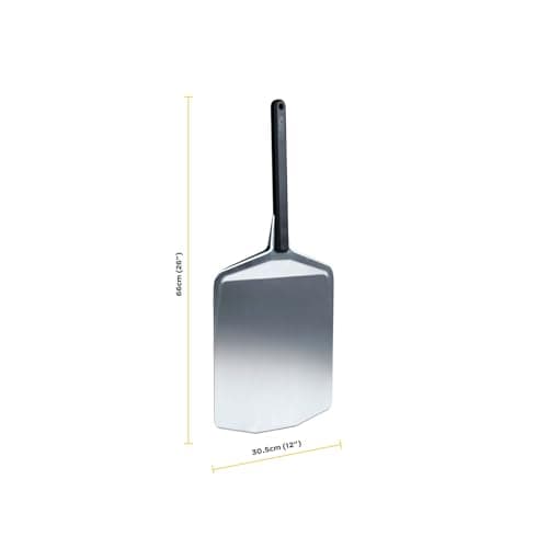 Ooni pelle à pizza 30cm – Pelle à pizza à long manche en aluminium super lisse – Pelle légère pour tourner les pizzas, Accessoires pour four à pizza d'extérieur