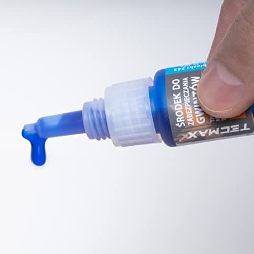 TECMAXX Liquide de sécurité de vis Bleu 6 ML - adhésif pour vis à Sec - Frein Filet Bleu