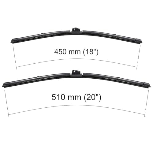 Mossa Balais d'essuie-glace de pare-brise adaptés pour Renault Clio II Campus (06.2009-2012) - essuie-glace pour lunette avant - kit essuie glaces 1