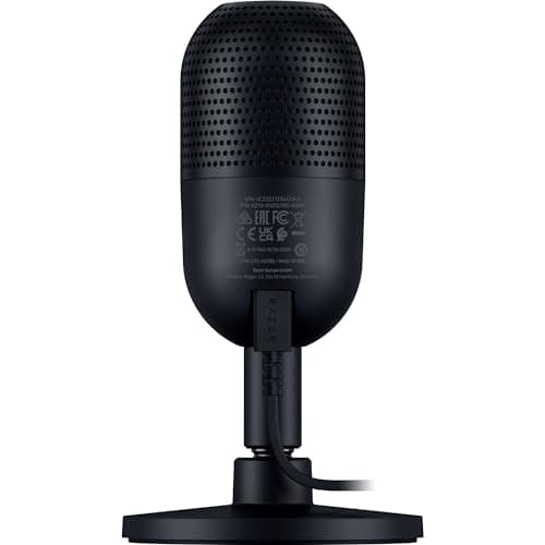 Razer Seiren V3 Mini - Microphone USB ultra-compact (microphone à condensateur 14 mm, directivité supercardioïde, détecteur de mise en sourdine, absorbeur de chocs intégré) Noir